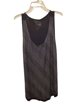 Embellished INC International Concepts Black Sleeveless Studded Tank